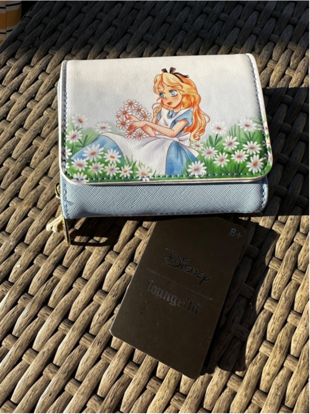 Women's Loungefly Alice in Wonderland Wallet White/Blue